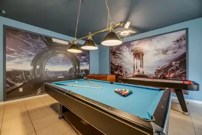 Image de Classé 5 étoiles, 3 mi. à Wdw - Piscine / spa orienté plein sud, barbecue gratuit, salle de jeux climatisée