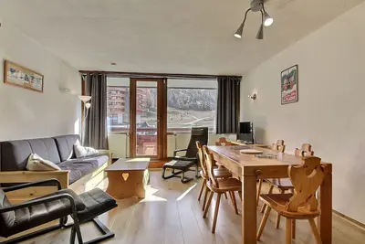 Image de Appartement 3 pièces au pied des pistes avec balcon, animaux admis