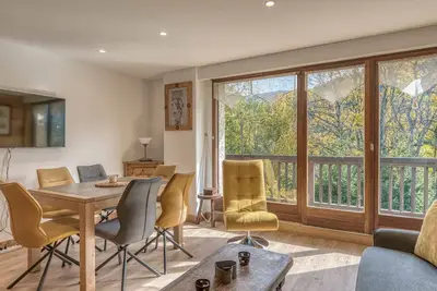 Image de Appartement 2 pièces avec balcon, piscine, parking, à 11 min du centre de Megève