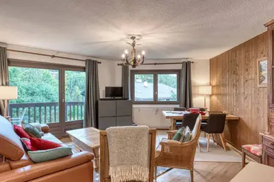 Image de Appartement 2 chambres avec piscine et wifi, proche centre Megève