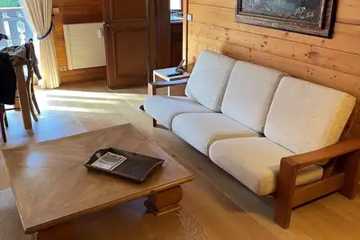Image de Appartement confortable à Megève - 2 chambres, balcon, parking, Wifi, accès direct pistes de ski
