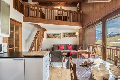 Image de Location Appartement 2 Chambres à Megève, Proche Télécabine Jaillet, Parking et Animaux Acceptés