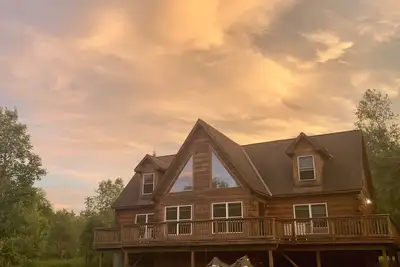 Image de Log Home # w / Paix incomparable, sérénité, la vie privée et les commodités de première classe