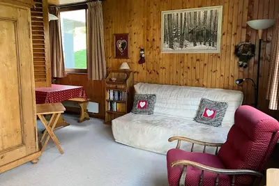 Image de 2 pièces au cœur du village avec balcon à La Clusaz