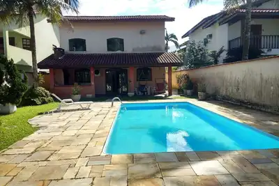 Image de Maison paradisiaque à Bertioga avec piscine