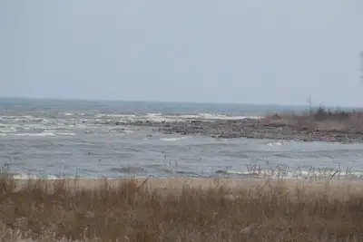 Image de Grande plage du lac Michigan dans le comté de Door. Ne manquez pas les plaisirs de l'été!