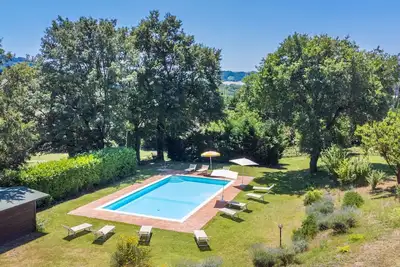 Image de Maison de vacances privée avec Wifi, piscine privée, Tv, terrasse, vue panoramique, parking