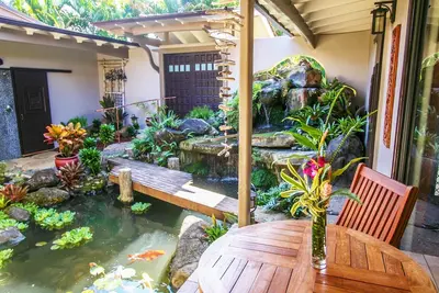 Image de Oasis de la côte nord - Jardin cascade tropical et couchers de soleil Bali Hai