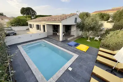 Image de Villa tout confort piscine chauffée jacuzzi spa entre mer\/ montagne Aleria
