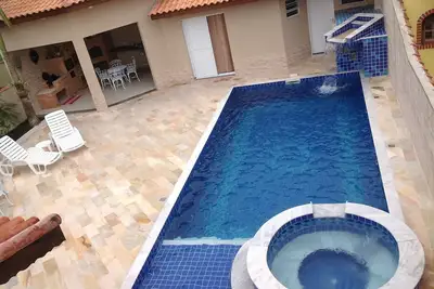Image de 04 Suites w / Air / Maçonnerie Piscine / Spa / Cascade / lumière Led. Goumert espace. Acomoda15
