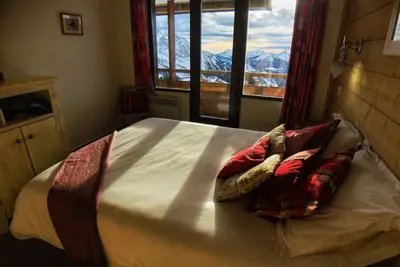 Image de Grand appartement de luxe avec une vue magnifique - skis aux pieds