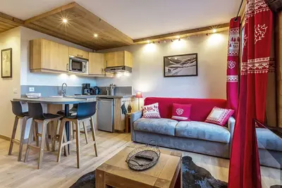 Image de Appartement rénové à Méribel, proche pistes, balcon, 4 couchages