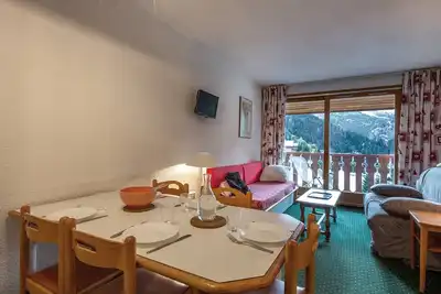 Image de Appartement confortable à Méribel, 6 couchages, balcon exposé Sud