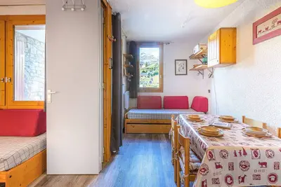 Image de Studio divisible 4 pers, cuisine équipée, proche pistes