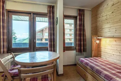 Image de Studio cosy 19m², centre station Méribel, ski-in/ski-out, balcon, rénové, 2/3 pers