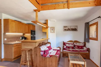 Image de Chalet cosy à Méribel avec mezzanine et cuisine équipée