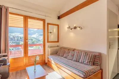 Image de Appartement 6 pers, vue montagne, ski aux pieds, Wifi, animaux admis, Plagne Soleil