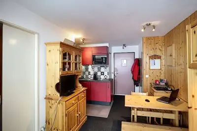 Image de 2 pièces 4 pers, ski aux pieds, au pied des pistes, wifi
