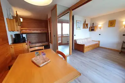 Image de Studio divisible 4 pers. - Balcon, Animaux admis, Pied des pistes, Proches commerces