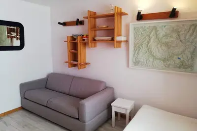 Image de Appartement cosy à Plagne Village avec accès direct aux pistes, terrasse exposée sud, animaux acceptés