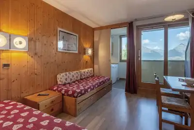 Image de Studio confortable pour 3 avec balcon et animaux acceptés à La Plagne