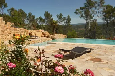 Image de L' Olivade, Grande Villa Paisible Avec Piscine Chauffee, \nSPA, Vue Panoramique