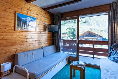 Image de Appartement à Méribel Mottaret - Pied des pistes, balcon, casier à skis