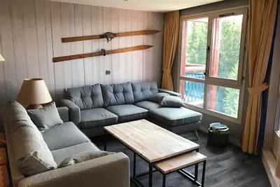 Image de Les Arcs 1800 : superbe appartement rénové de 100 m², 3 chambres, 8 personnes.