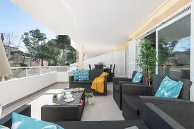 Appartement pour 5 à la plage d'Alcúdia, avec Wifi, air conditionné et terrasse