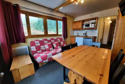Image de Appartement cosy 5 pers. au pied des pistes, Les Ménuires - Balcon, animaux acceptés