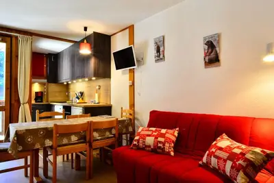 Image de Studio rénové 4-5 pers. Montchavin, proche pistes et commerces, parking gratuit