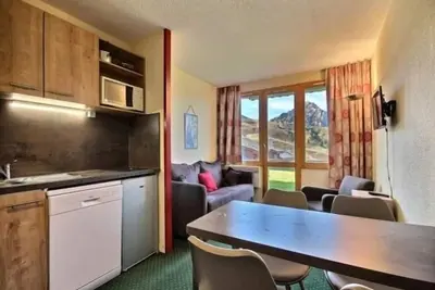 Image de Studio accessible Pmr au pied des pistes avec terrasse