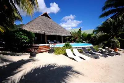 Image de Pool&Beach villa by Enjoy Villas Moorea, Plage de sable blanc + Piscine privée