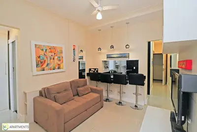 Image de Apt 2 chambres modernes à Leme pour 5 personnes!