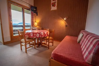 Image de Valmorel : Duplex cosy au pied des pistes, balcon, animaux admis!