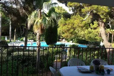 Image de Pieds dans l'eau Presqu'île de Giens dans un jardin en bord de mer