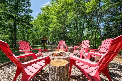 *** Grands Prix *** Luxe Lodge 4 Br / 4 Bain, Wifi Gratuit, 14 personnes, ** Puits De Feu **