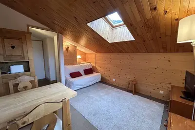Image de Studio cosy à Méribel Mottaret, aux pieds des pistes, parfait pour 2, non-fumeur, animaux interdits