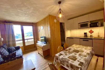 Image de 2 pièces avec accès direct aux pistes - 5 personnes - Wifi inclus