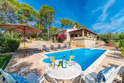 Image de Propriété rurale à Majorque, Es Bosquet, avec piscine.