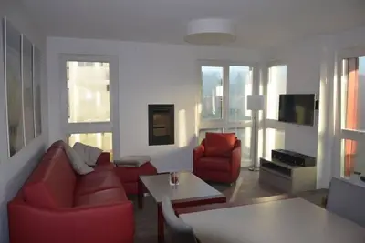 Image de Appartement de luxe sur la première Premier étage avec sauna, baignoire d'angle, cheminée, Wlan, près de la plage