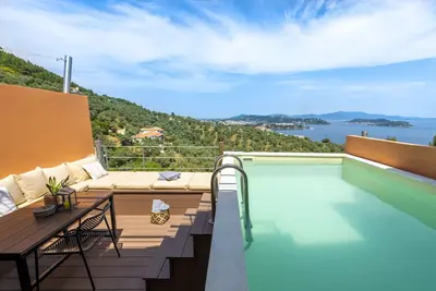 Image de Villa Kallisto, 2br, 2bth Villa Avec Piscine PRIVÉE Et Vue Imprenable Sur La Mer