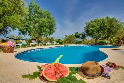 Finca Vernissa à côté de Can Picafort avec piscine privée