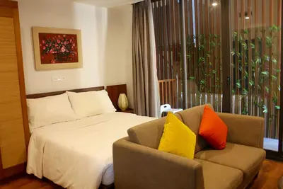 Dis 20% @ Sweet Studio avec 1 chambre et près de West Lake - Bamboo House # R302