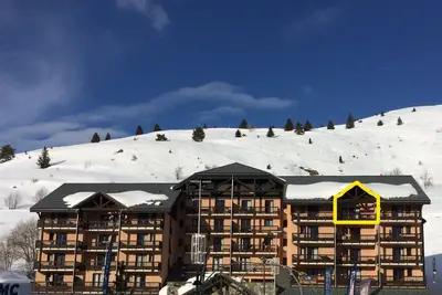 Image de Duplex 6/8 personnes 3* au centre de Valmeinier 1800. Près des pistes.