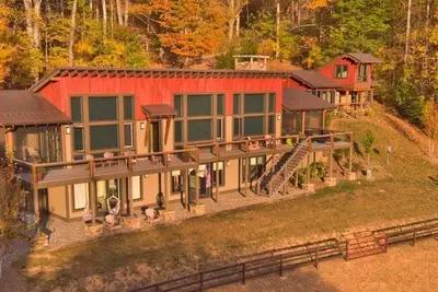 Image de Belle maison moderne-majestueuse vue sur la montagne - Ski Casino & Cataloochee