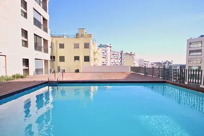 Appartement Batuan, terrasse privée, piscine, A / C, garage