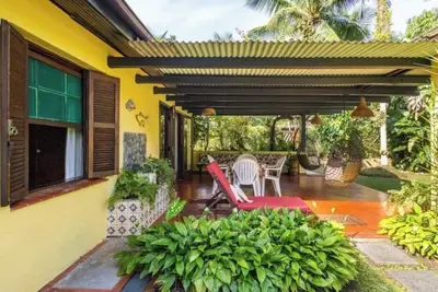 Image de Maison confortable, terrasse, à 50 mètres de la plage, kiosque avec barbecue