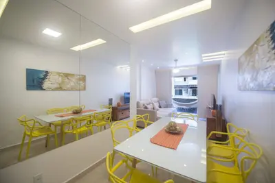 Image de Appartement De Luxe tout nouveau bâtiment en face de Praia do Forte avec Wifi + Netflix