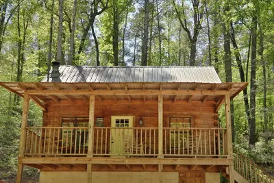 Image de Yellow Door Cabin - une escapade en cabine au coeur de Townsend